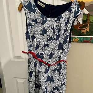 Lace Print Stretchy Sheath Dress